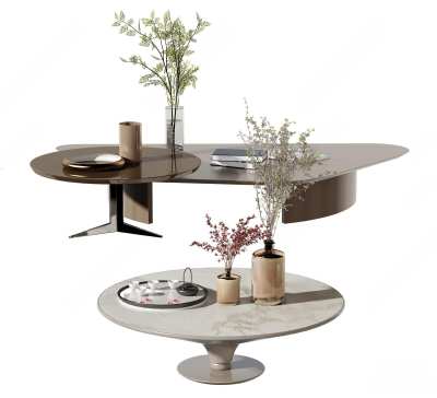 现代茶几3D模型下载